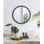 Miroir circulaire avec cadre perlé en métal