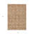 3' X 5' Copper Floral Washable Indoor Outdoor Area Rug