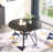 Nydia Round Metal Base Dining Table-892716247