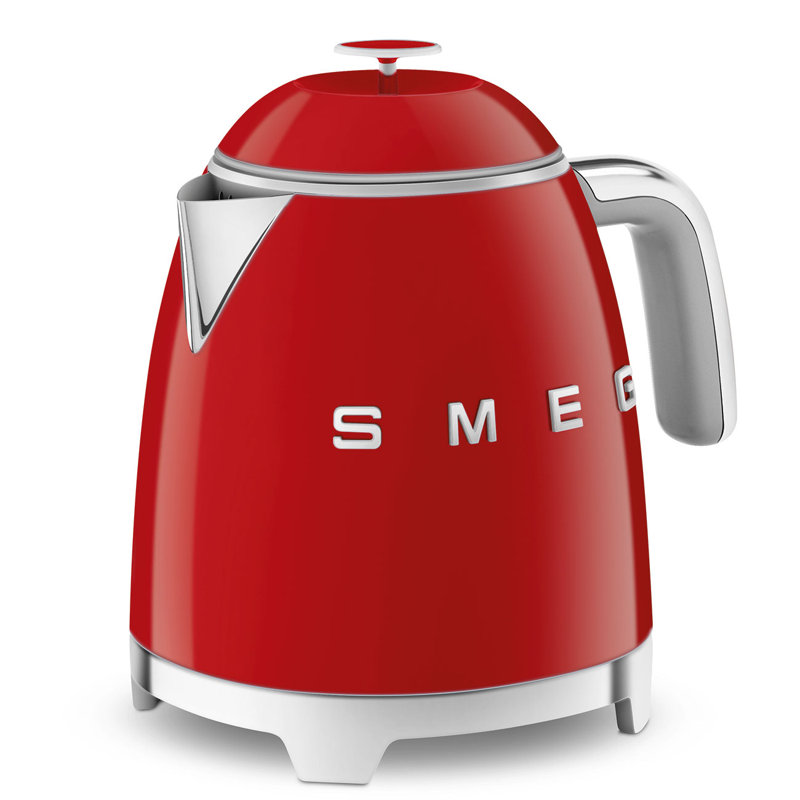 Red Retro Style Dual Wall Electric Mini Kettle