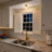 1-Light Semi Flush Mount with Clear Glass Shade