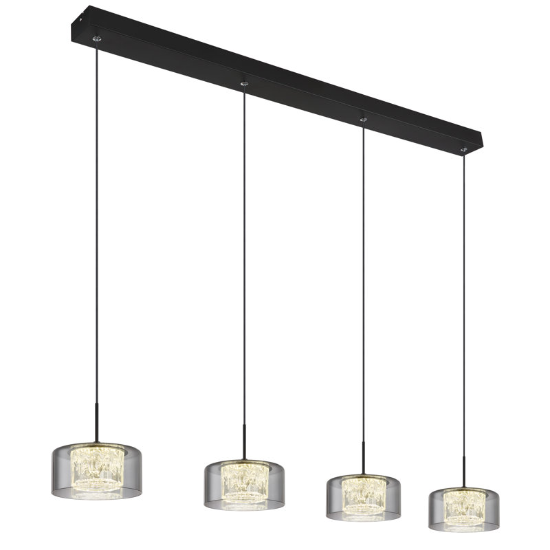 1 - Light Matte Black LED Pendant