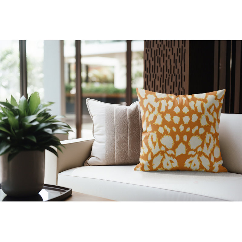 Coussin Kama, Tangerine Twist, 16 po x 16 po