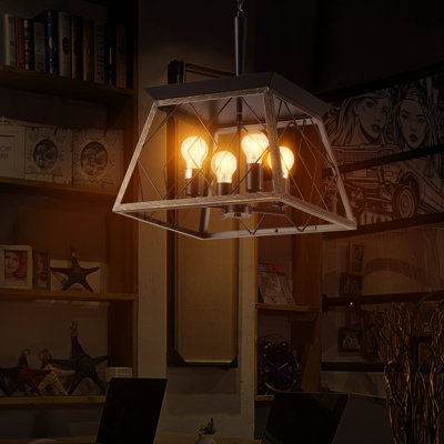 Doré noir 4 - rétro - luminaire antique pour la salle à manger de cuisine avec chaîne de style réglable