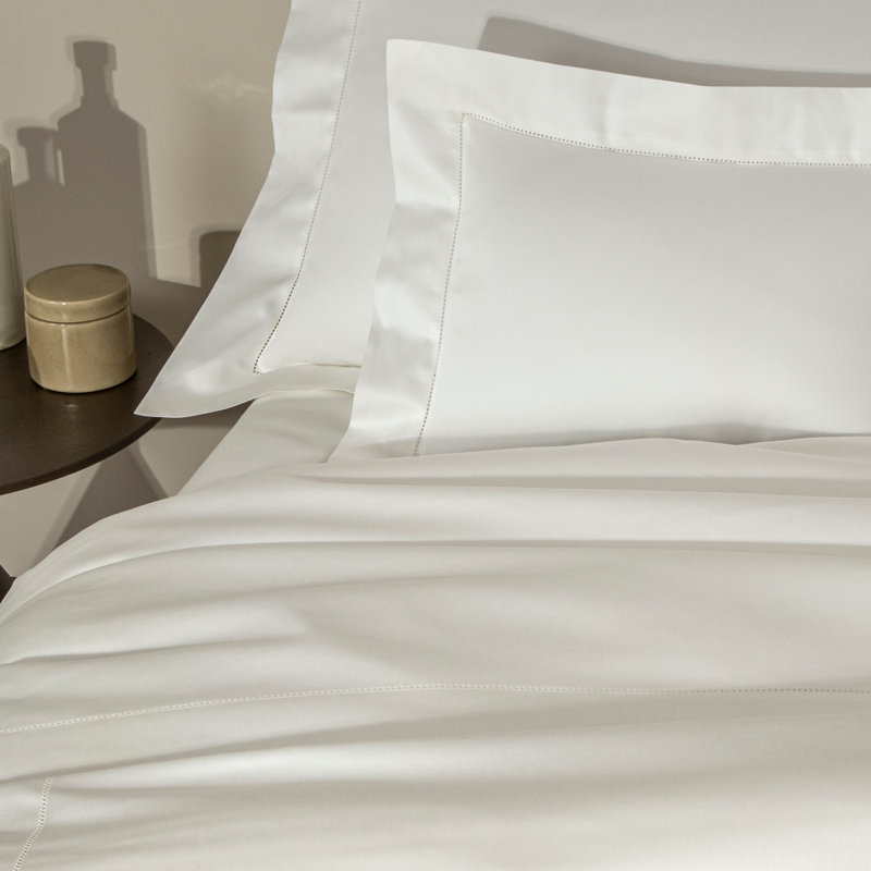 Single Ajour Duvet Cover, Queen Duvet Cover, Milk