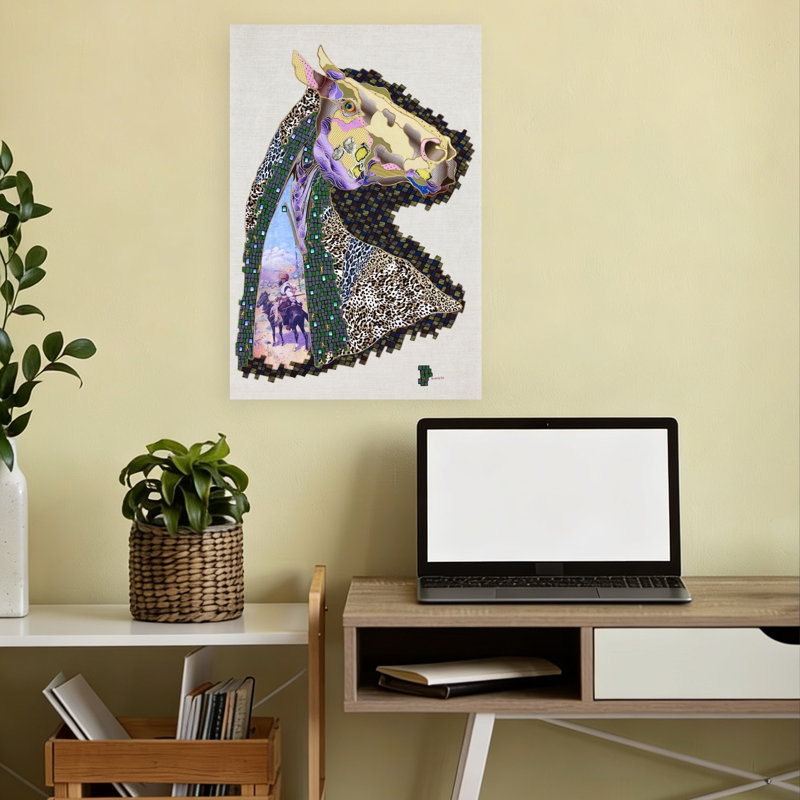 Art abstrait abstrait abstrait abstrait, 18" H x 12" W