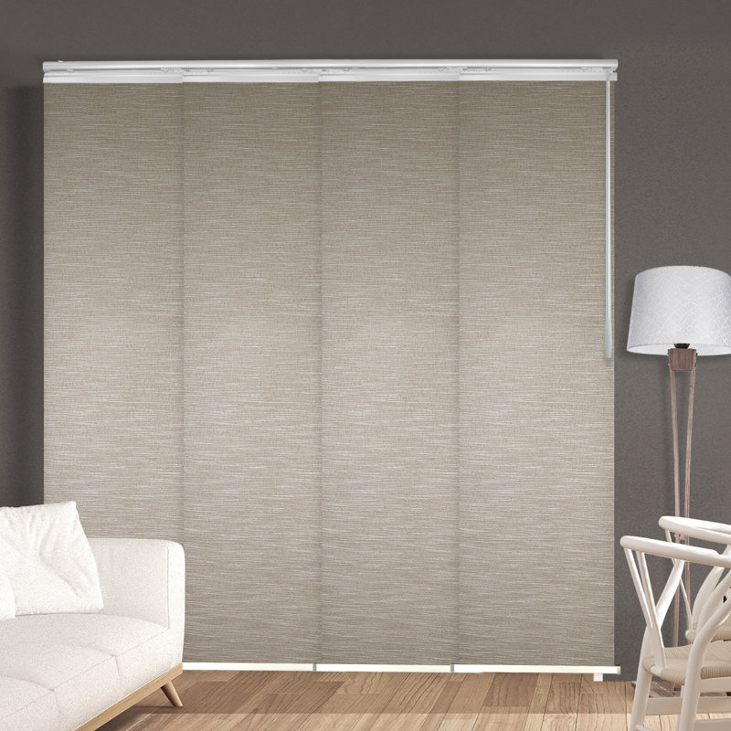 Rail extensible simple d'avoine avec panneau occultant, largeur du panneau: 23,5 po, Blanc, L 88 po x L 94 po