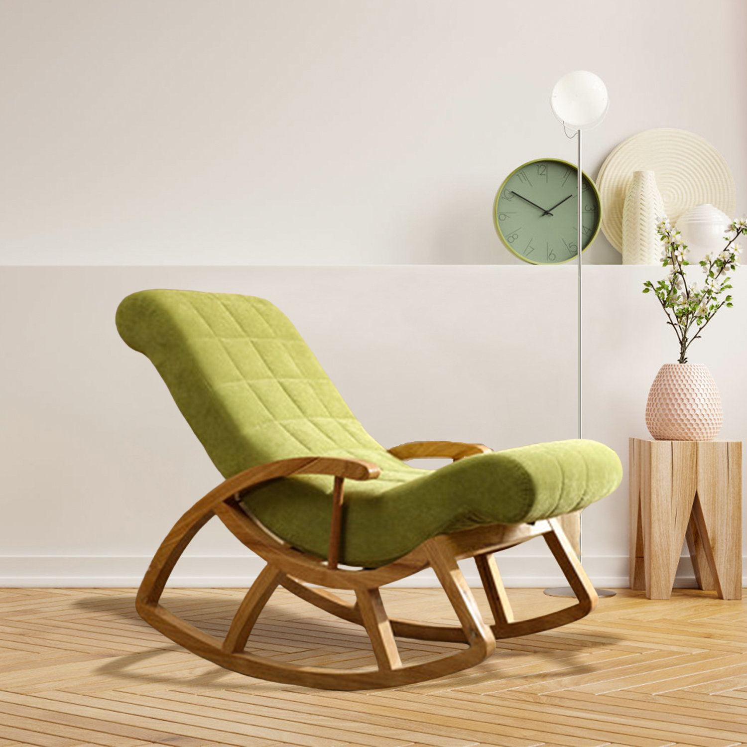 Dente Solid Wood Rocking Chair