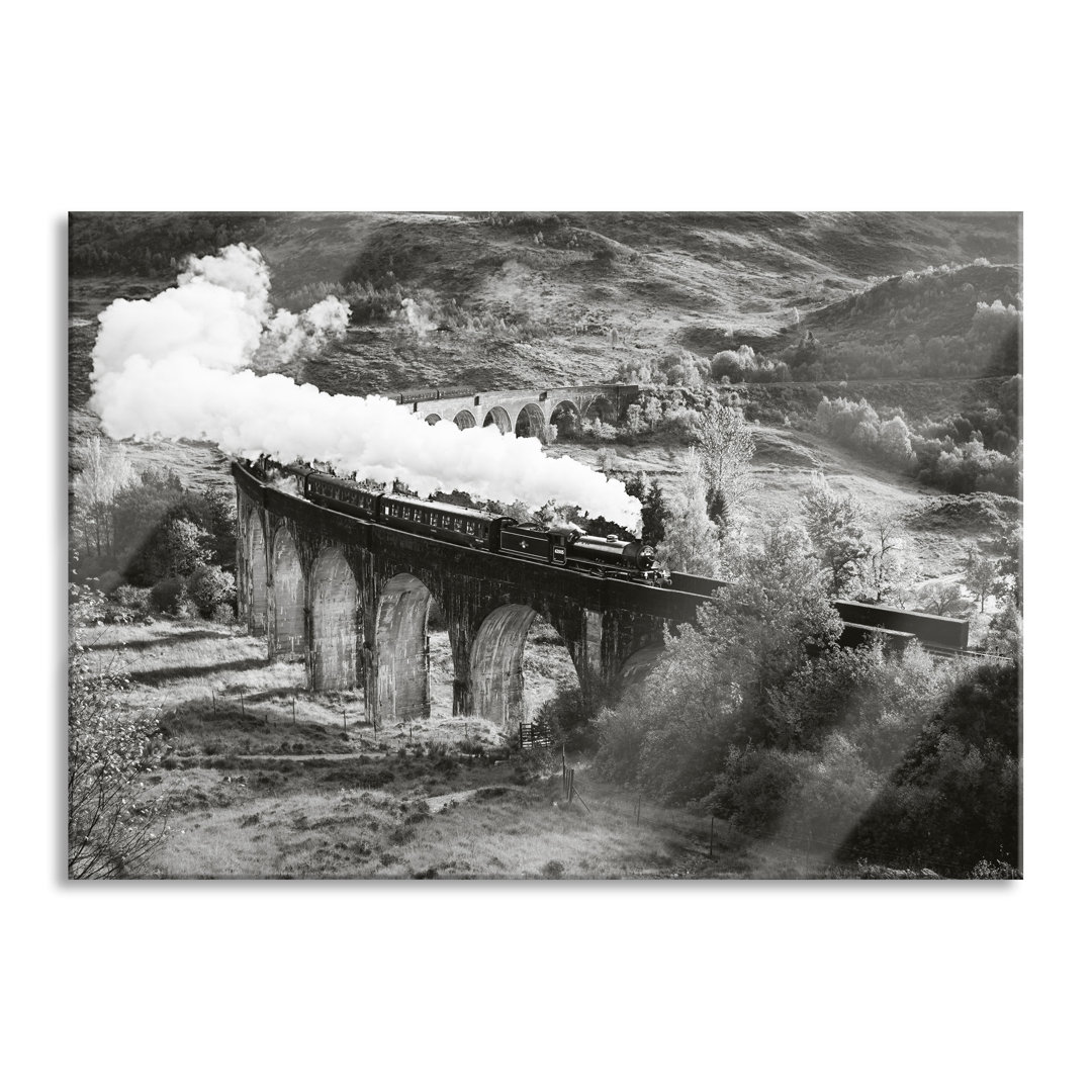 Glasbild Lokomotive Glenfinnan Viadukt