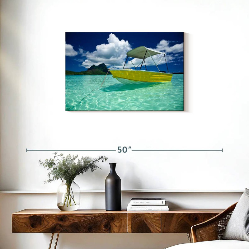Mehar Bora Bora Boat, 20" H x 30" W
