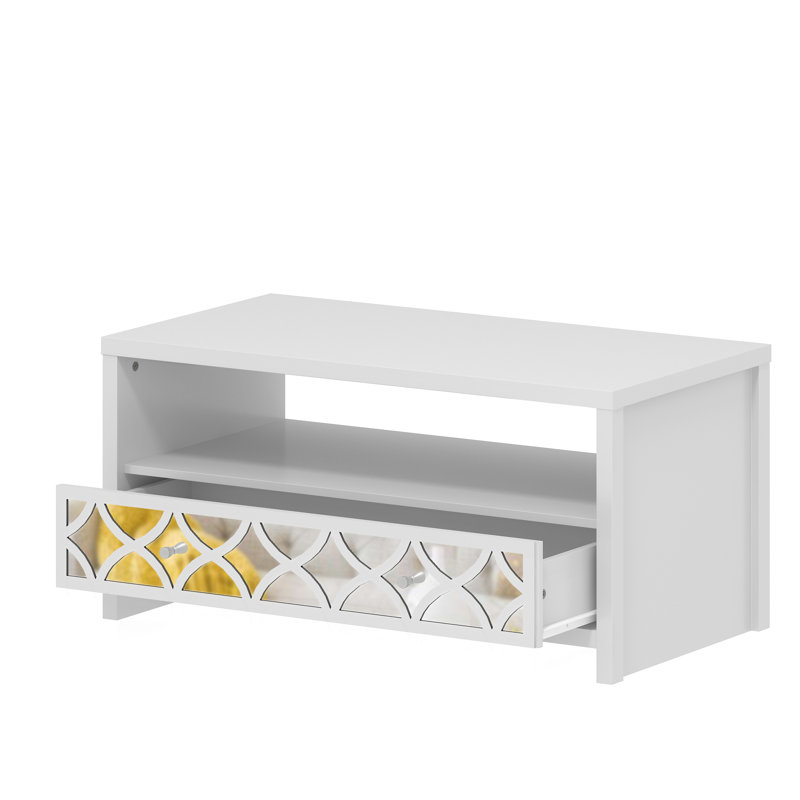 IRIS Vibe Coffee Table with Storage, White