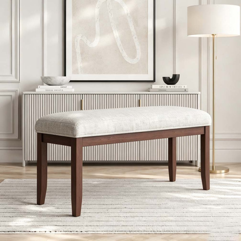 Banc rembourré pour chambre à coucher, Cherry