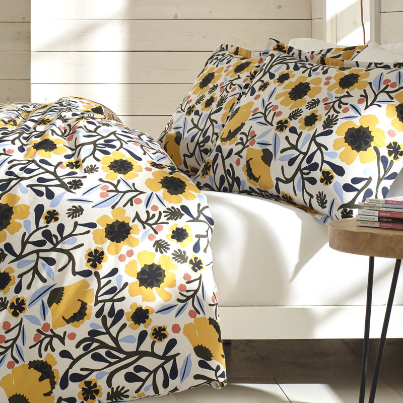 Ensemble d'édredon en coton Marimekko Mykero, Édredon simple et 1 taie décorative