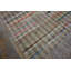 Flat Woven Stripped Pattern Antique American Room Size Rag Rug