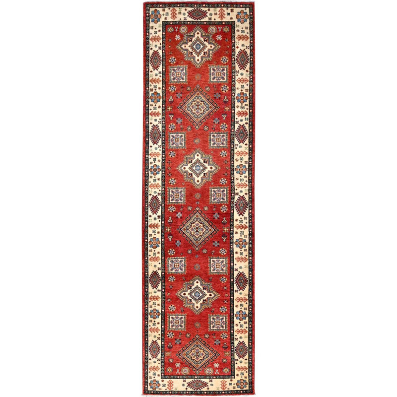 Tapis rouge / beige / brun unique 2 pi 8 po x 9 pi 6 po Valeshia