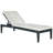 Outdoor Acacia Wood Chaise Lounge , Cushion Included-2147167373