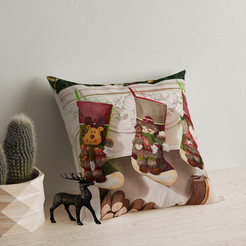 Coussin lavable de qualité supérieure, 17,0 x 17,0 pouces, 50% coton / 50% polyester, rembourrage en silicone, fermeture à glissière dissimulée | Doux, confortable et repassable | Parfait pour la décoration intérieure, le salon et la chambre à cou