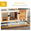 Rabbit Hutch Guinea Pig Cage with Wheels Outdoor/Indoor-97416662