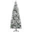 Arbre de Noël artificiel pin clair enneigé 9 pi avec branches réalistes et 1084 pointes