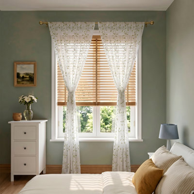 Semi Sheer Curtain Pair