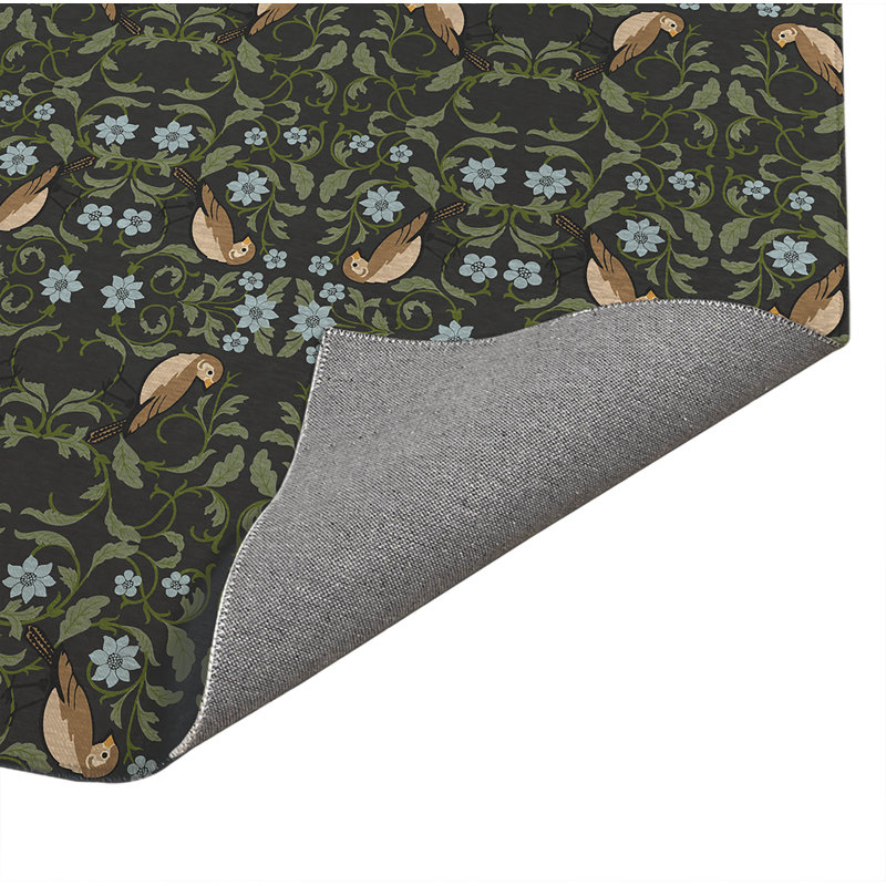 Tweetie Soft Step Outdoor Area Rug, Charcoal, Rectangle 6' x 4'