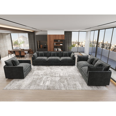 3 - Piece Chenille Living Room Set