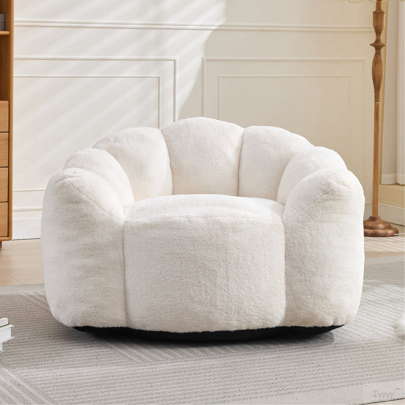 Canapé à compression pour adultes avec anneau à tirer Lotus, Blanc