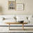 Cream wind log solid wood end table-110438647