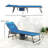 Adjustable Steel Patio Lounge Chairs, Foldable And Portable For Outdoor Relaxation