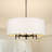 5-Light Drum Chandelier Dining Room Chandelier Dining Room Light