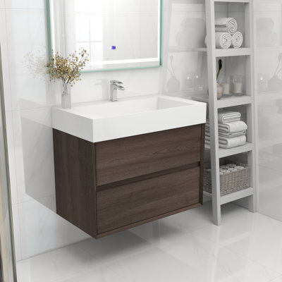 Meuble-lavabo mural simple 36 po
