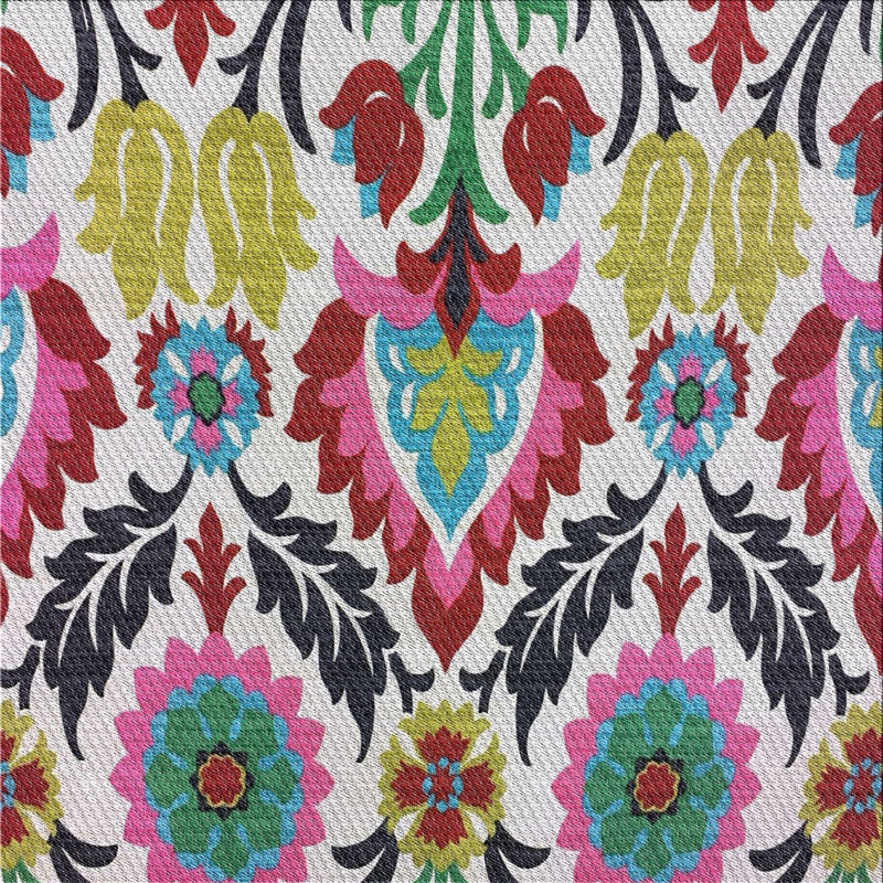 Floral Indoor Rug, Square 4'