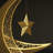 3D Metal Ramadan Moon Islamic Decor-1042635173-1047907934