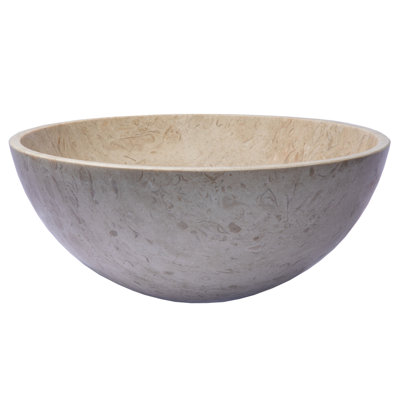 Lavabo de salle de bain vasque circulaire gris