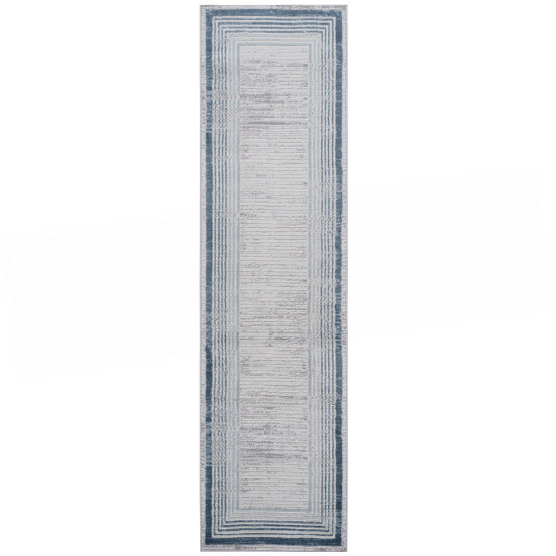 Collection 2X8 / / Borderunner Rug, Runner 2'2" x 8'