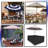High Density Outdoor Rectangular Table & Chair Set Cover, Patio Table Set Cover-1942251290