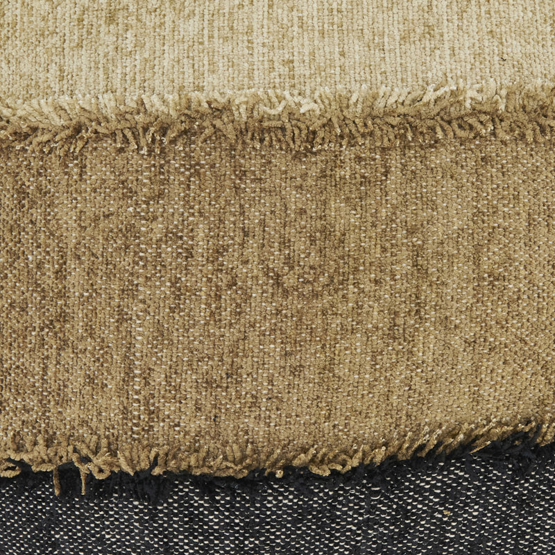Oreiller à franges de couleur, Noir, noir, noir, noir, Sans insert de coussin