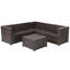 Ensemble de meubles de patio en rotin 6 pièces Patiojoy-1661839058