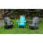 Adirondack Folding Chair,HDPE All-Weather Outdoor Chairs, Wood-Like Patio Chair for Backyard, Camping, Garden, Pool & Fire Pit-1340361157-1340361156
