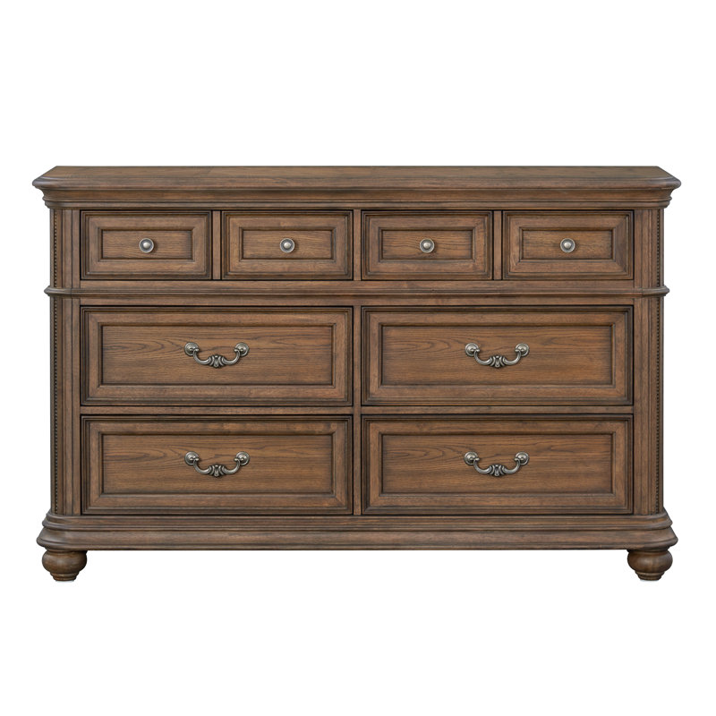 Schrimsher 66'' W 6 - Drawer Dresser, Brown
