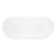 Frayser 71" Free Standing Cast Iron Soaking Tub with Rear Drain and Overflow