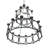 Porta 20 - Light Dimmable Tiered Chandelier