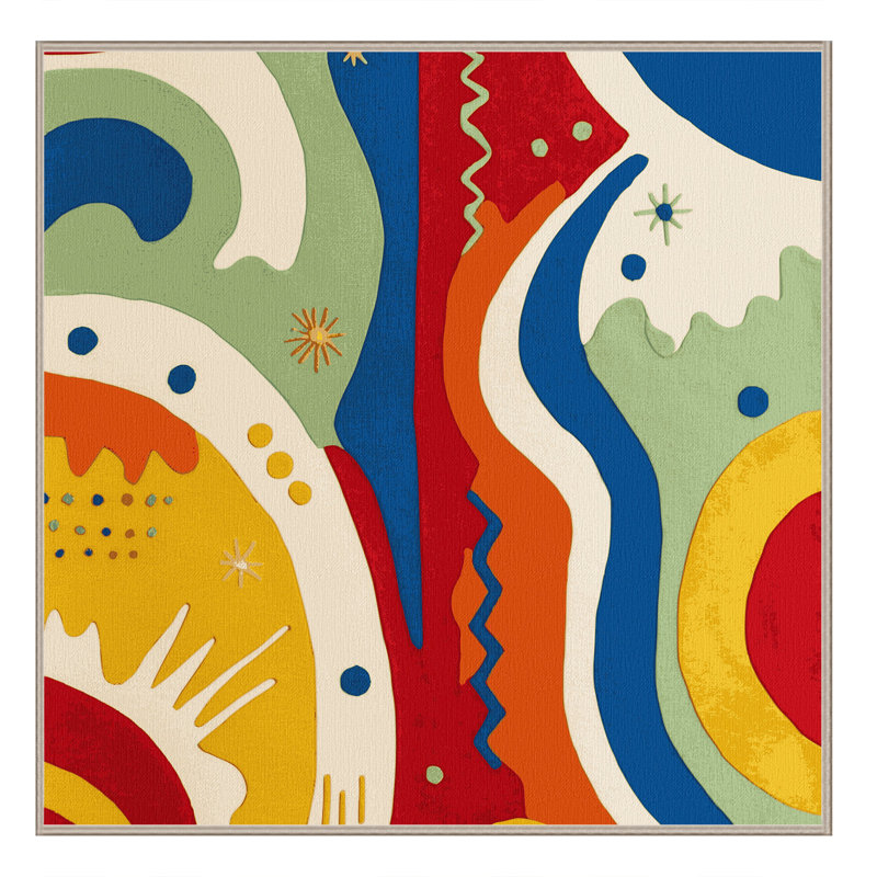 Snazzy Hoop Rug, Square 4'
