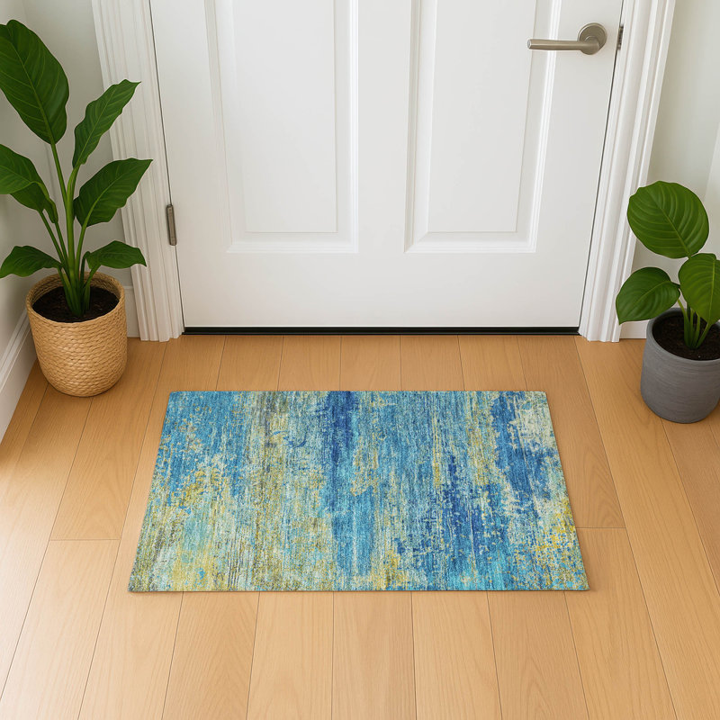 Premium Machine Washable Otte AMF1777 Modern Rug, Rectangle 1'8" x 2'6"