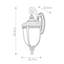Thynes 3 - Bulb Seeded Glass Outdoor Wall Lantern-14715343-14715344