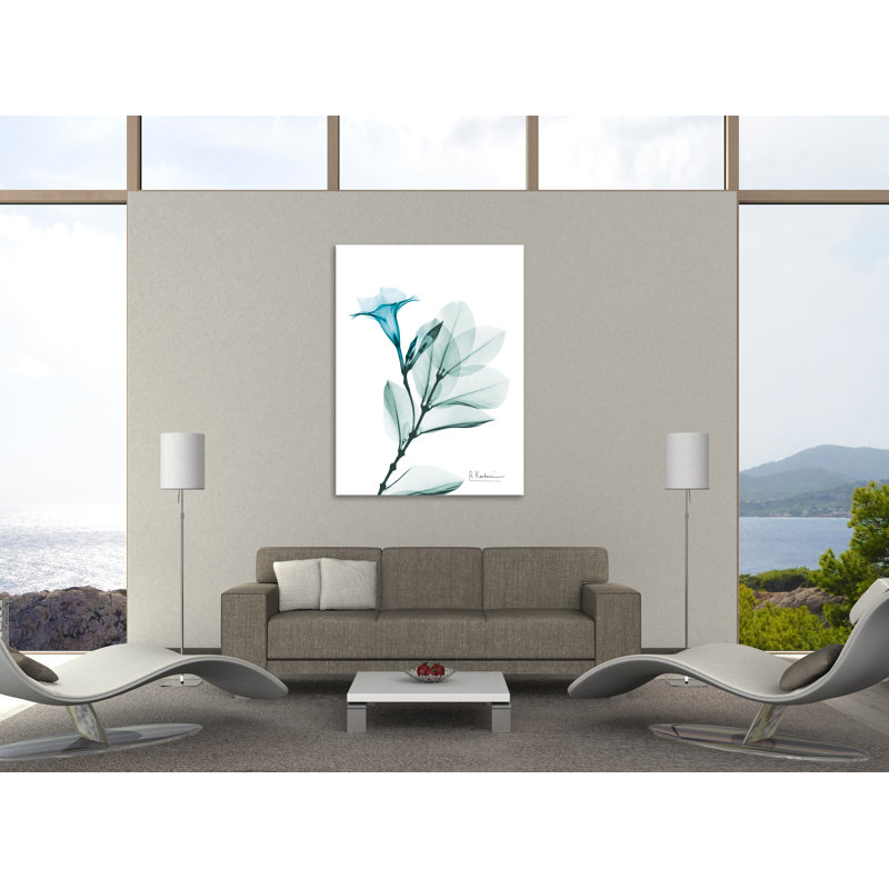 "Aqua Mandelilla", toile tendue par Albert Koetsier, H 48 po x l 36 po x P 1,5 po