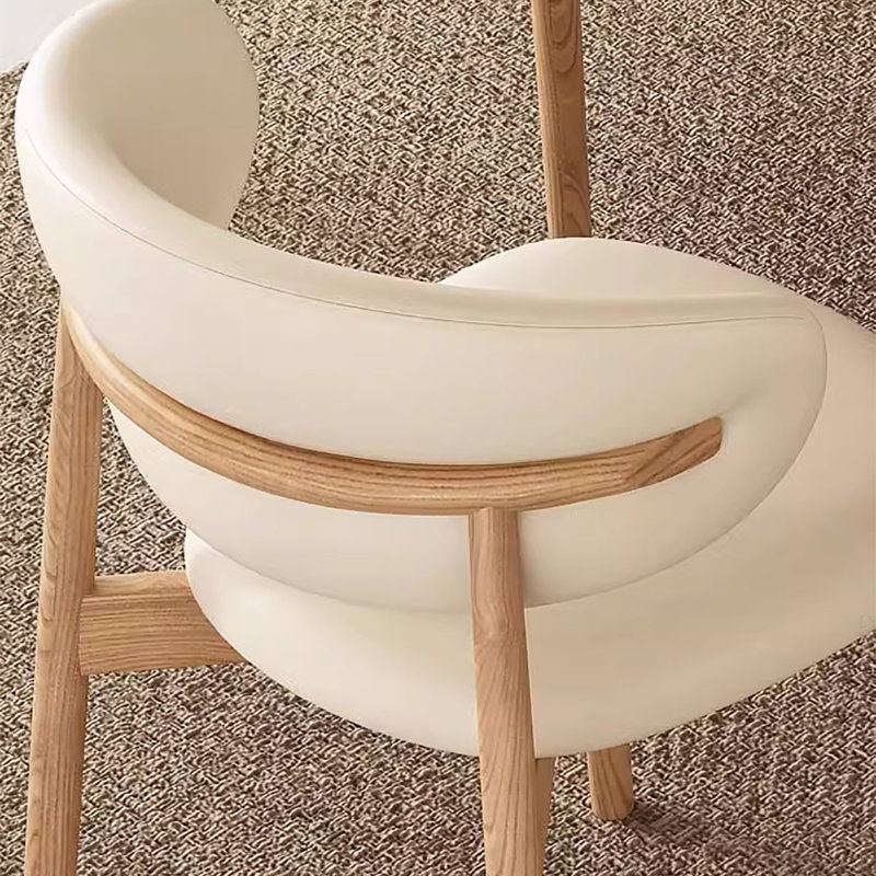 Table de salle à manger en marbre crème, H 29,5 po x L 55,1 po x l 31,5 po