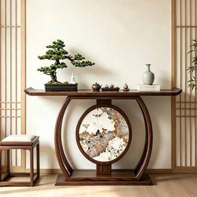 Nouvelle console en bois massif de style chinois