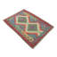 Rectangle 86 cm x 118 cm Geometric Wool Hand Woven Kilim
