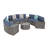 Badin Wicker/rattan 6 - Person Seating Group With Cushions-1341782625